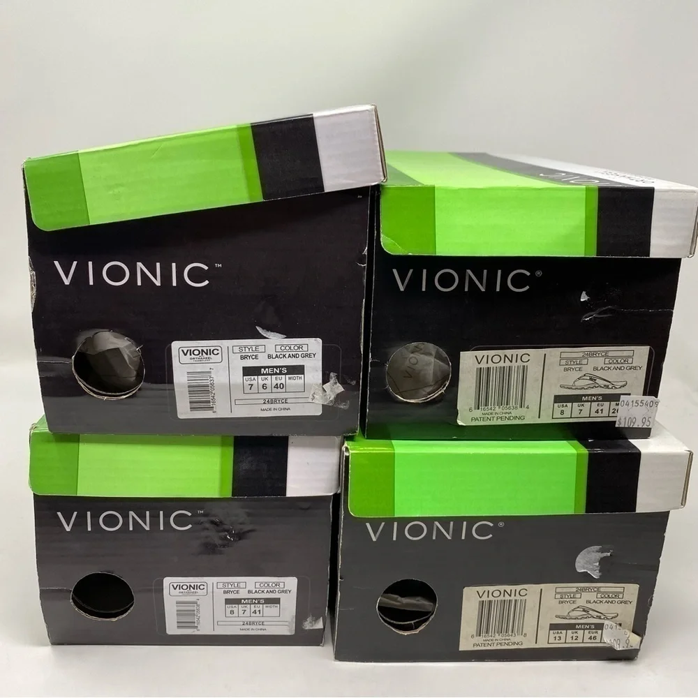 Vionic Men’s Bryce black flip flop sandals